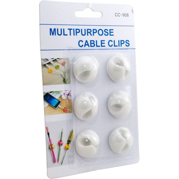 Органайзер для дротів Cable Clips, white